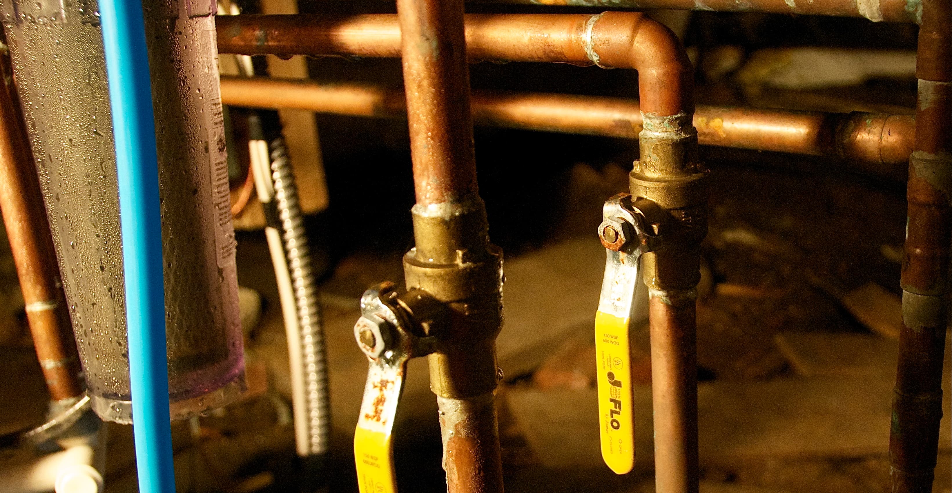 Fuite sur un tube, une canalisation, une colonne