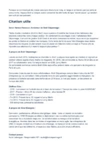 Communiqué de Presse : Vinci Energies rentre au le capital de Bob! Dépannage juillet 2019 p2